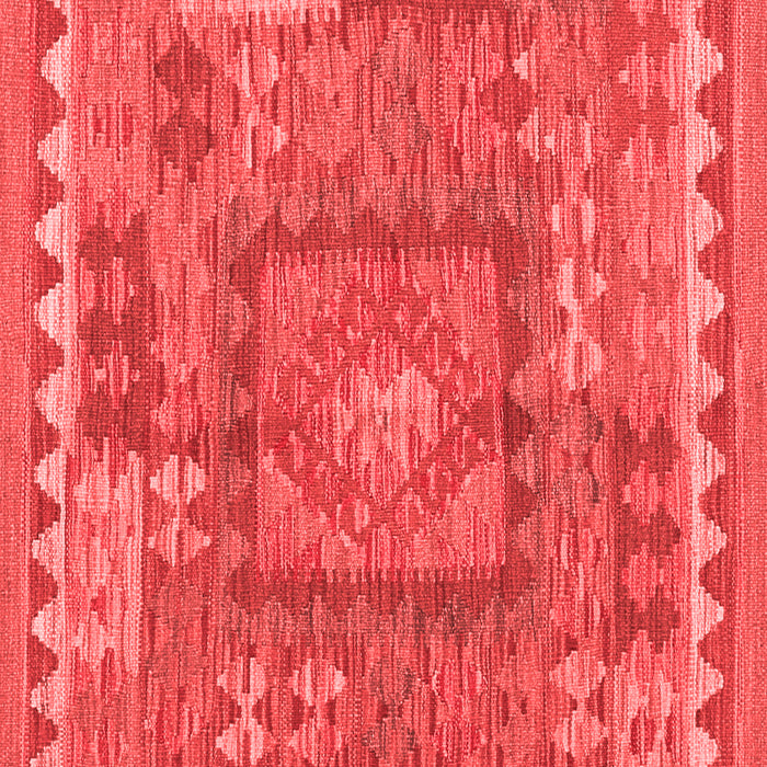 Machine Washable Southwestern Red Country Rug, wshcon2584red