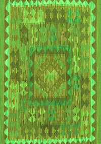 Southwestern Green Country Rug, con2584grn