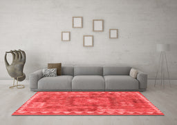 Country Red Washable Rugs