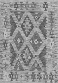 Abstract Gray Contemporary Rug, con2585gry