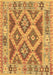 Machine Washable Abstract Brown Contemporary Rug, wshcon2585brn