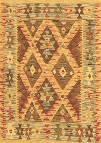 Abstract Brown Contemporary Rug, con2585brn