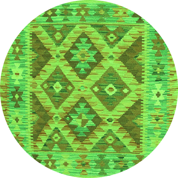 Machine Washable Abstract Green Contemporary Area Rugs, wshcon2585grn