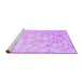 Sideview of Machine Washable Abstract Purple Contemporary Area Rugs, wshcon2586pur