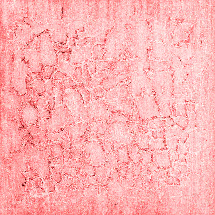 Machine Washable Abstract Red Contemporary Rug, wshcon2586red