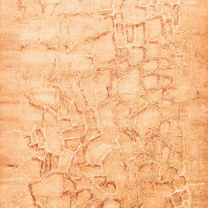 Serging Thickness of Machine Washable Abstract Orange Contemporary Area Rugs, wshcon2586org