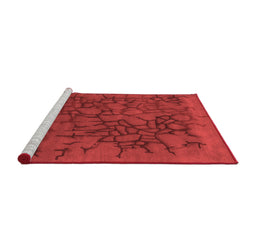 Contemporary Red Washable Rugs