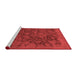 Contemporary Red Washable Rugs