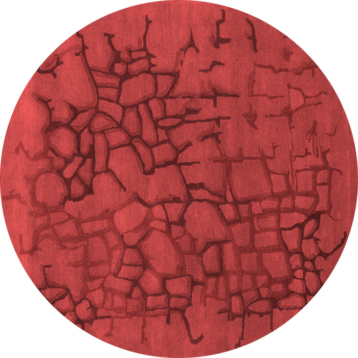 Abstract Red Contemporary Rug, con2587red