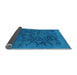 Sideview of Abstract Light Blue Contemporary Rug, con2587lblu