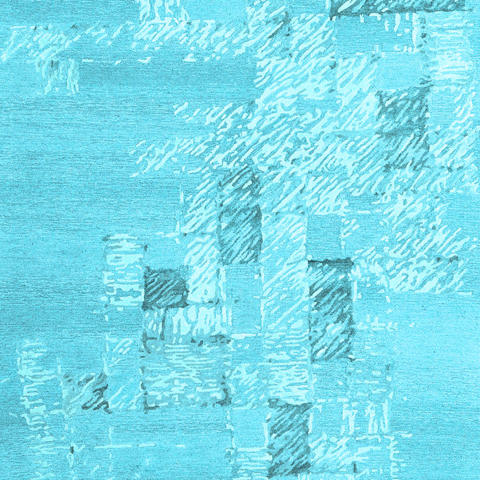 Abstract Light Blue Contemporary Rug, con2588lblu