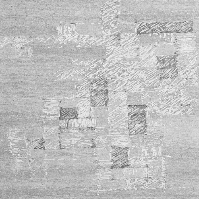 Serging Thickness of Abstract Gray Contemporary Rug, con2588gry