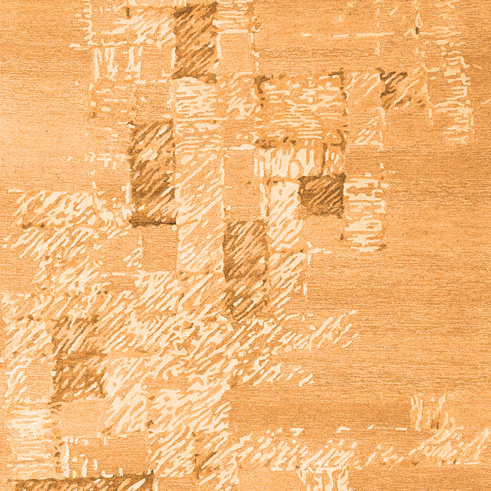 Abstract Orange Contemporary Rug, con2588org