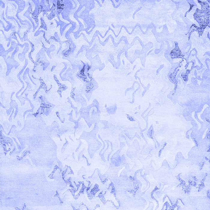 Abstract Blue Contemporary Rug, con2589blu