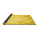 Sideview of Abstract Yellow Contemporary Rug, con2589yw