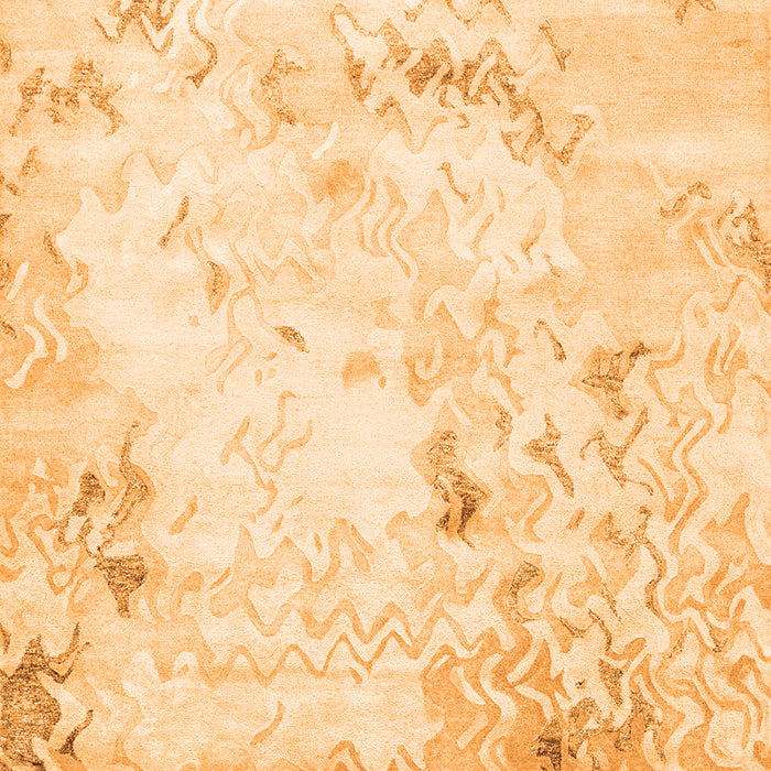 Abstract Orange Contemporary Rug, con2589org