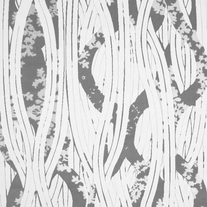 Abstract Gray Contemporary Rug, con258gry