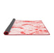Abstract Red Contemporary Area Rugs