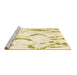 Sideview of Machine Washable Abstract Brown Contemporary Rug, wshcon258brn