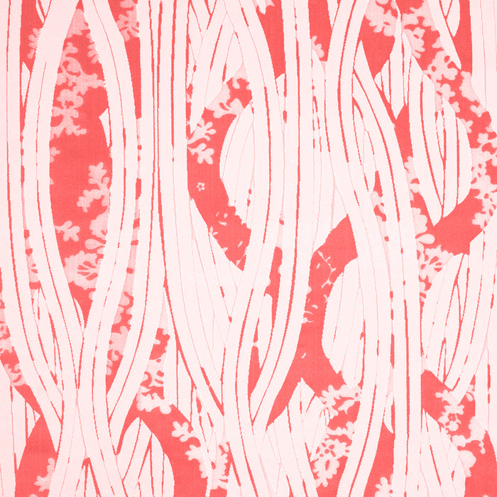 Machine Washable Abstract Red Contemporary Rug, wshcon258red