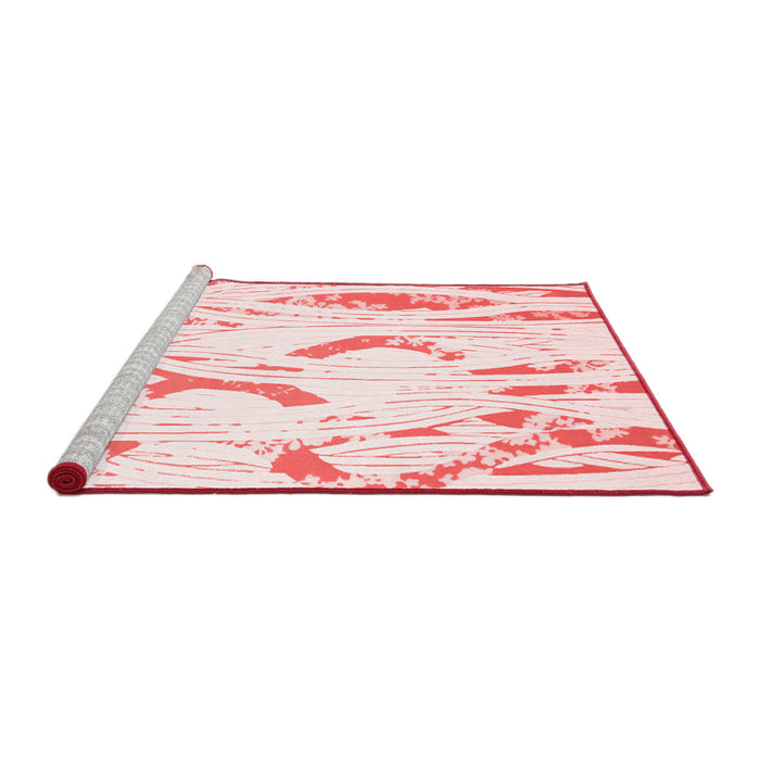 Contemporary Red Washable Rugs