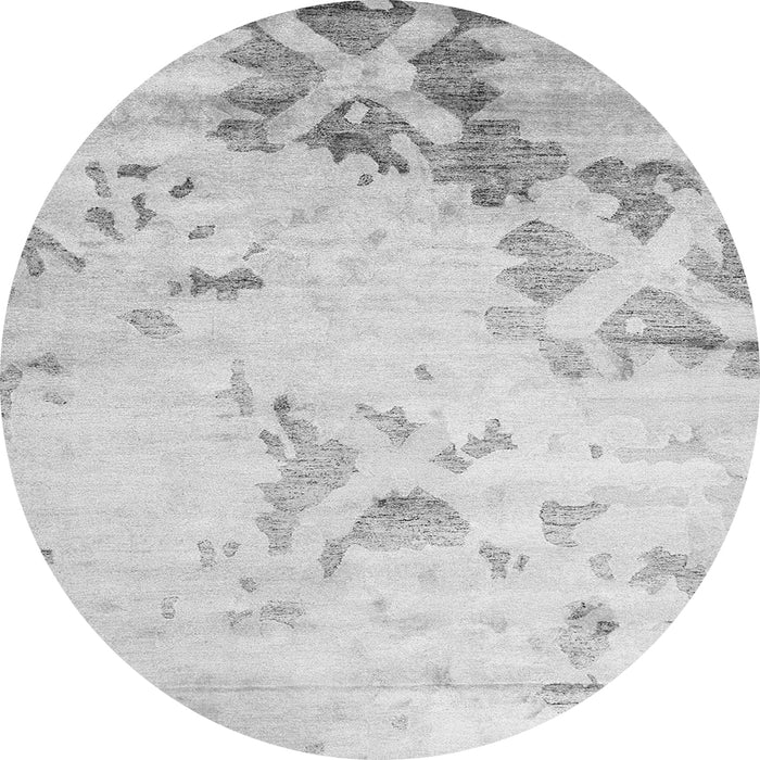 Machine Washable Abstract Gray Contemporary Rug, wshcon2590gry