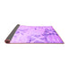 Sideview of Abstract Purple Contemporary Rug, con2590pur