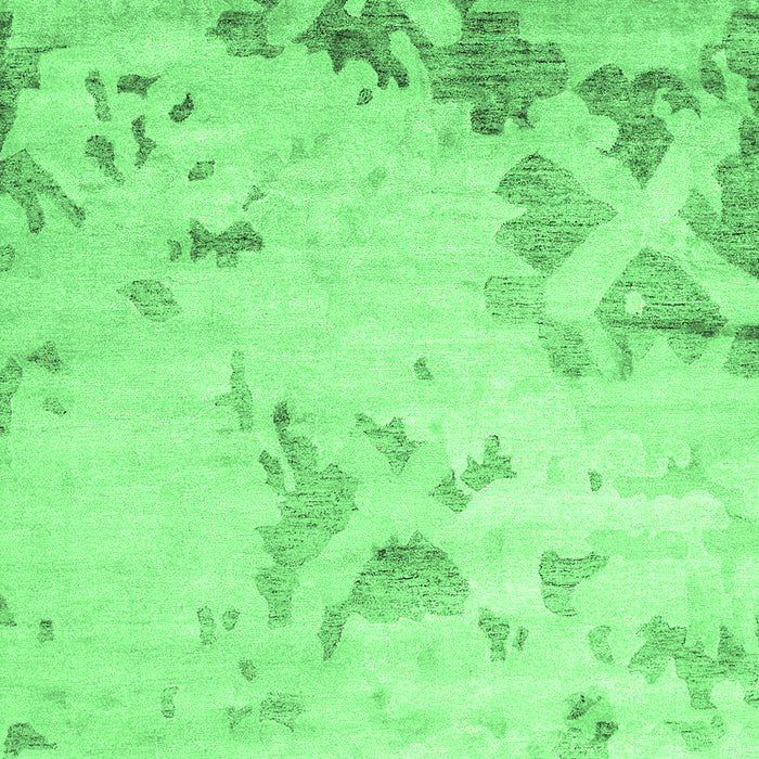 Abstract Emerald Green Contemporary Rug, con2590emgrn