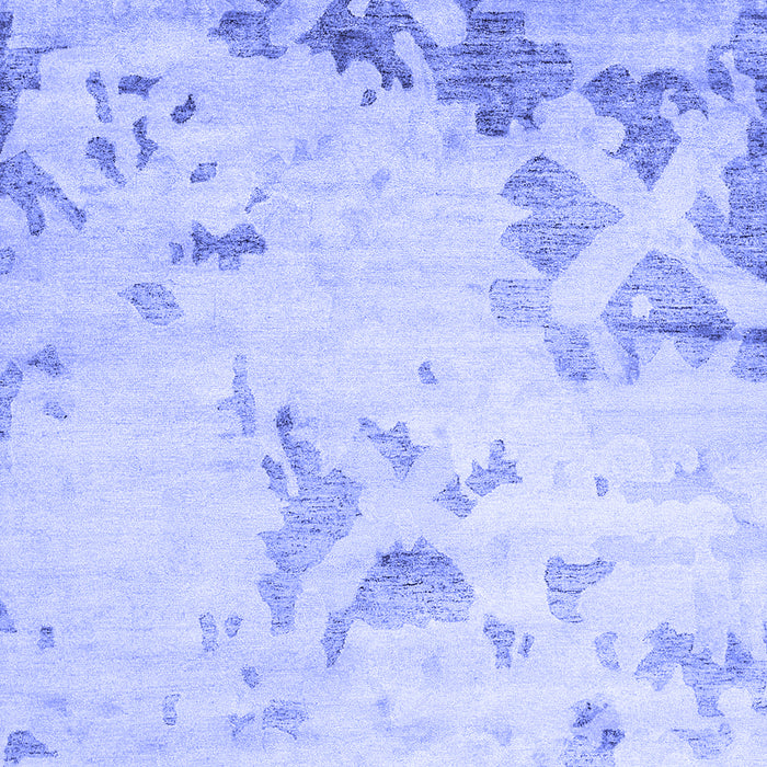 Machine Washable Abstract Blue Contemporary Rug, wshcon2590blu
