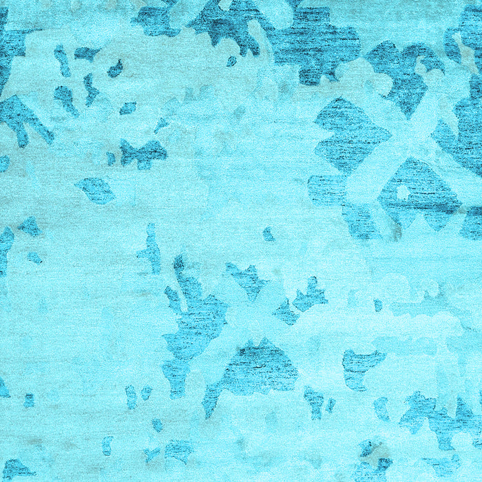 Machine Washable Abstract Light Blue Contemporary Rug, wshcon2590lblu