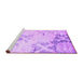 Sideview of Machine Washable Abstract Purple Contemporary Area Rugs, wshcon2590pur