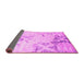 Sideview of Abstract Pink Contemporary Rug, con2590pnk