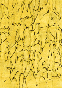 Solid Yellow Modern Rug, con2591yw