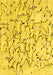 Solid Yellow Modern Rug, con2591yw