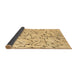 Sideview of Solid Brown Modern Rug, con2591brn