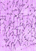 Machine Washable Solid Purple Modern Area Rugs, wshcon2591pur