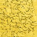 Square Solid Yellow Modern Rug, con2591yw