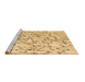 Sideview of Machine Washable Solid Brown Modern Rug, wshcon2591brn