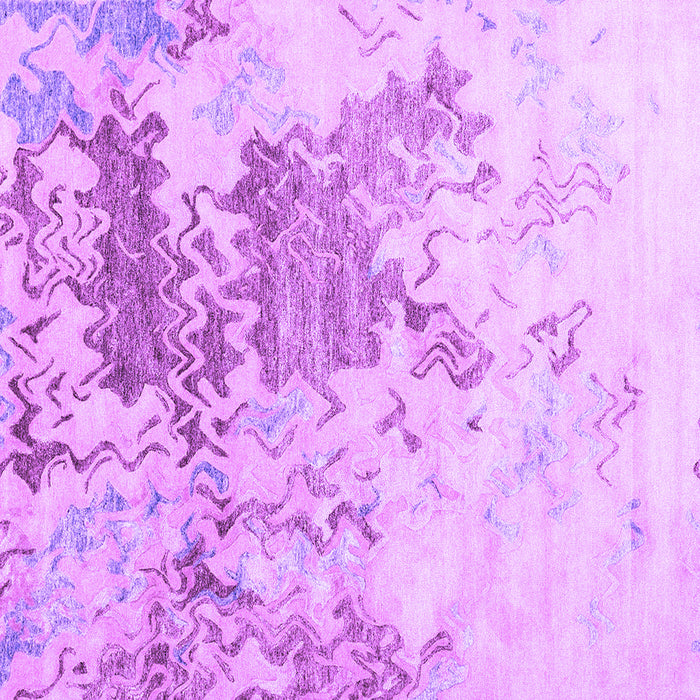 Square Machine Washable Solid Purple Modern Area Rugs, wshcon2592pur