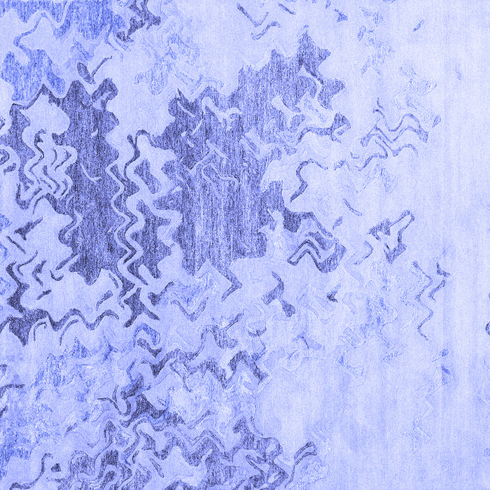 Square Solid Blue Modern Rug, con2592blu
