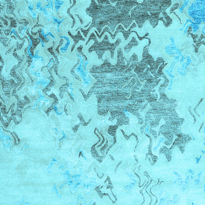 Solid Light Blue Modern Rug, con2592lblu