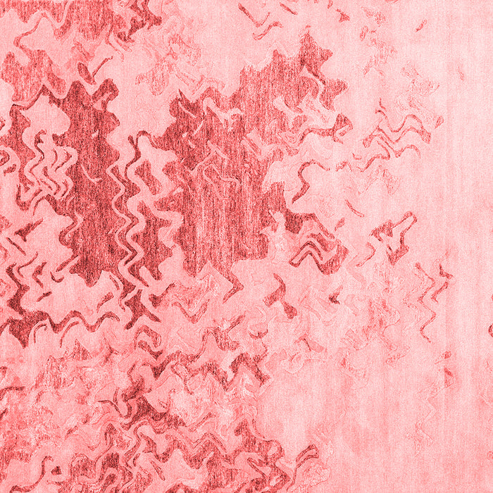 Solid Red Modern Rug, con2592red