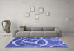 Machine Washable Abstract Blue Contemporary Rug in a Living Room, wshcon2593blu