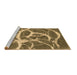 Sideview of Machine Washable Abstract Brown Contemporary Rug, wshcon2593brn