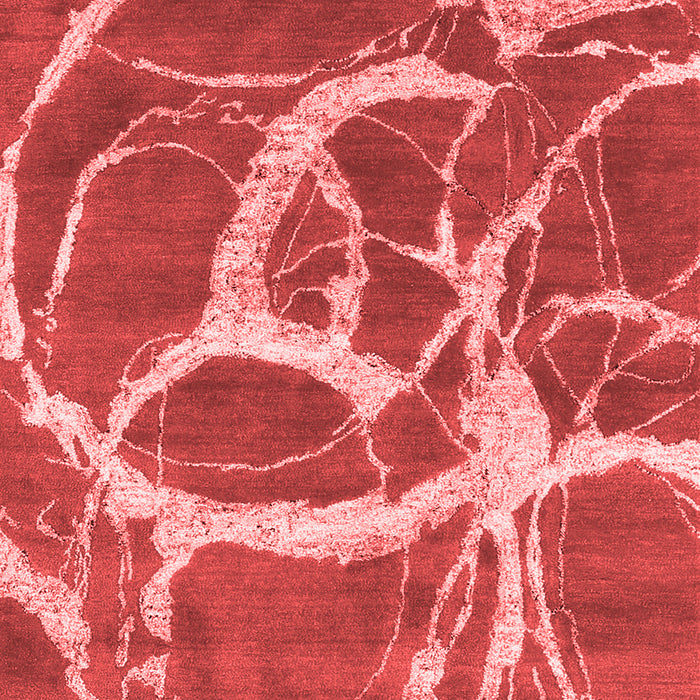 Machine Washable Abstract Red Contemporary Rug, wshcon2593red