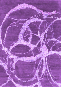 Abstract Purple Contemporary Rug, con2593pur