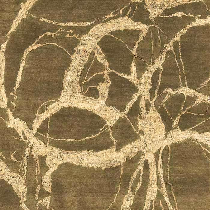 Machine Washable Abstract Brown Contemporary Rug, wshcon2593brn