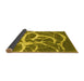 Sideview of Abstract Yellow Contemporary Rug, con2593yw