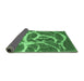 Sideview of Abstract Emerald Green Contemporary Rug, con2593emgrn