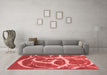 Contemporary Red Washable Rugs